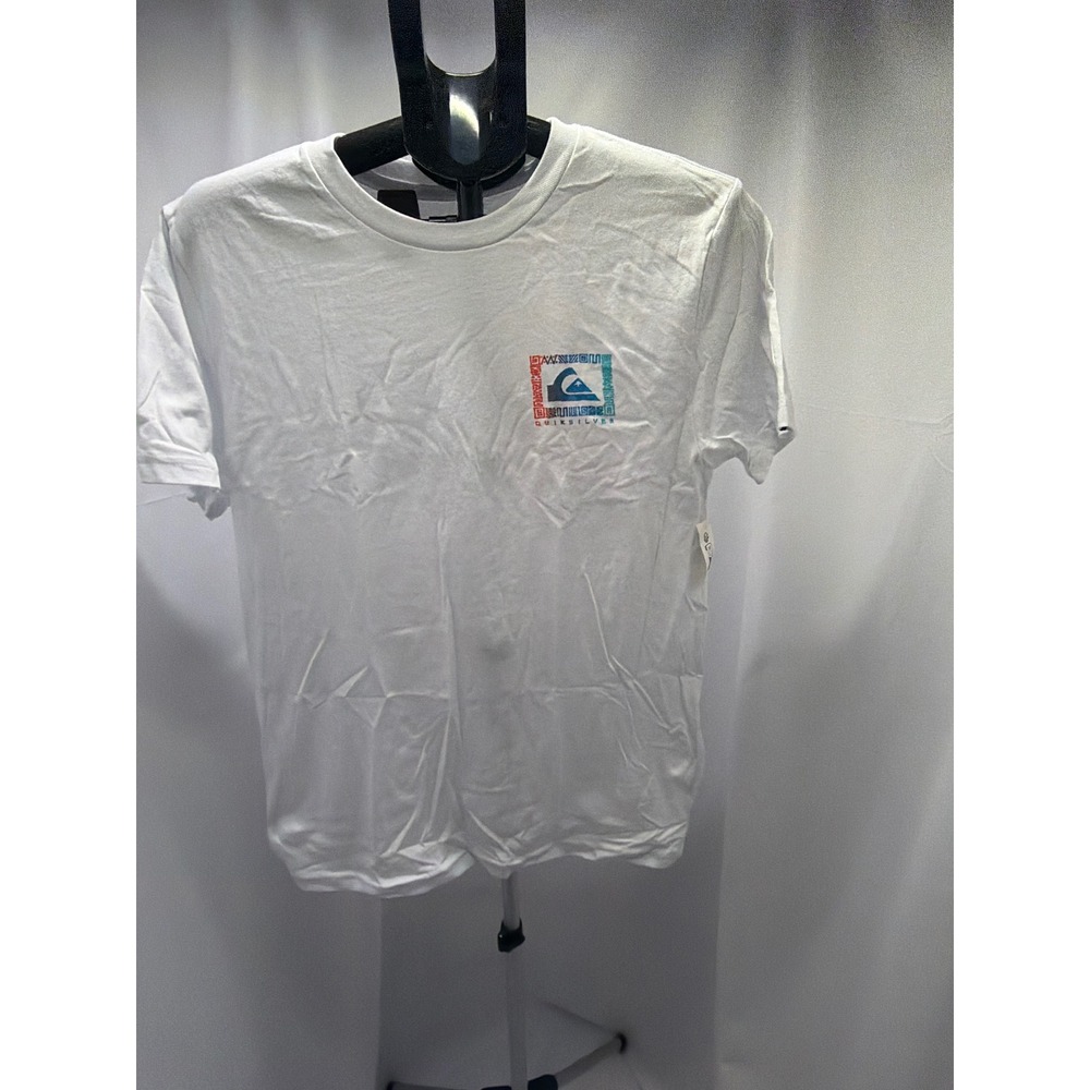 Quiksilver Boys Revival Youth White Graphic T-Shirt Size XL 16 AQBZT04405 NEW